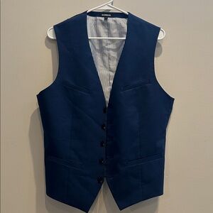 Express Men's Deep Navy Tailored Vest